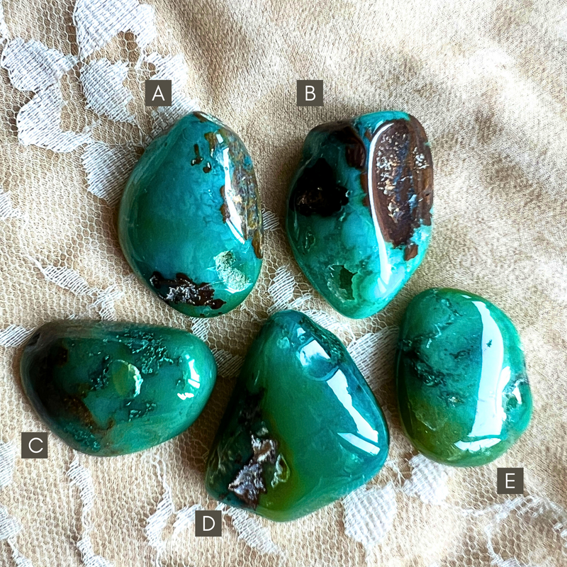 Chrysocolla Silica Gem Necklace