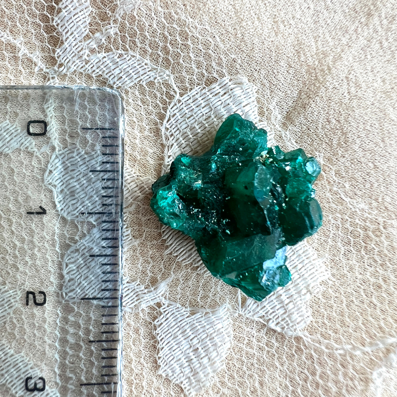 Dioptase Ring Band - Unique Piece