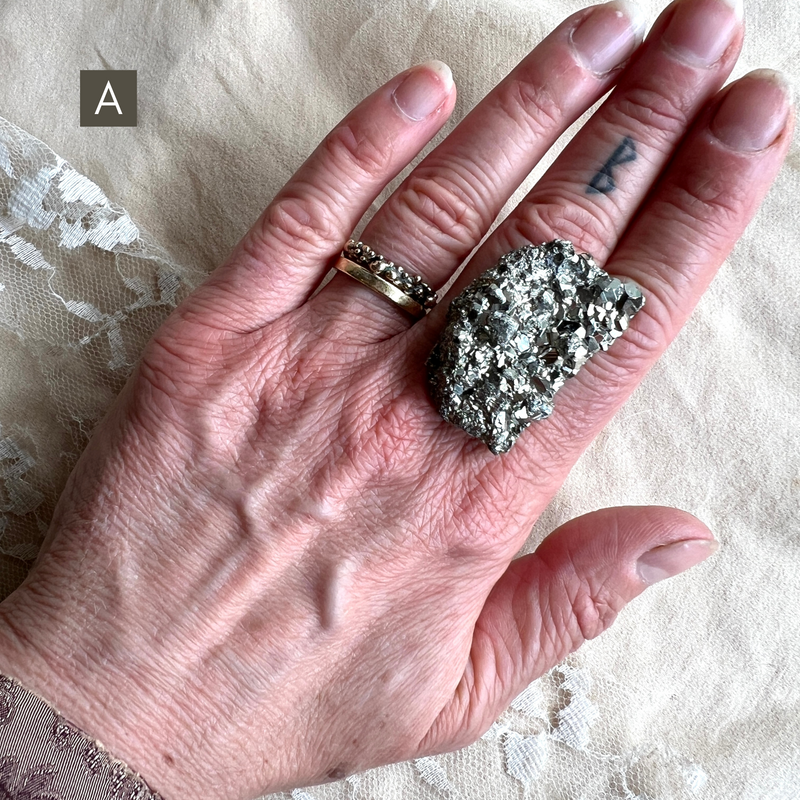 Pyrite Ring - One of a Kind Bespoke Statement