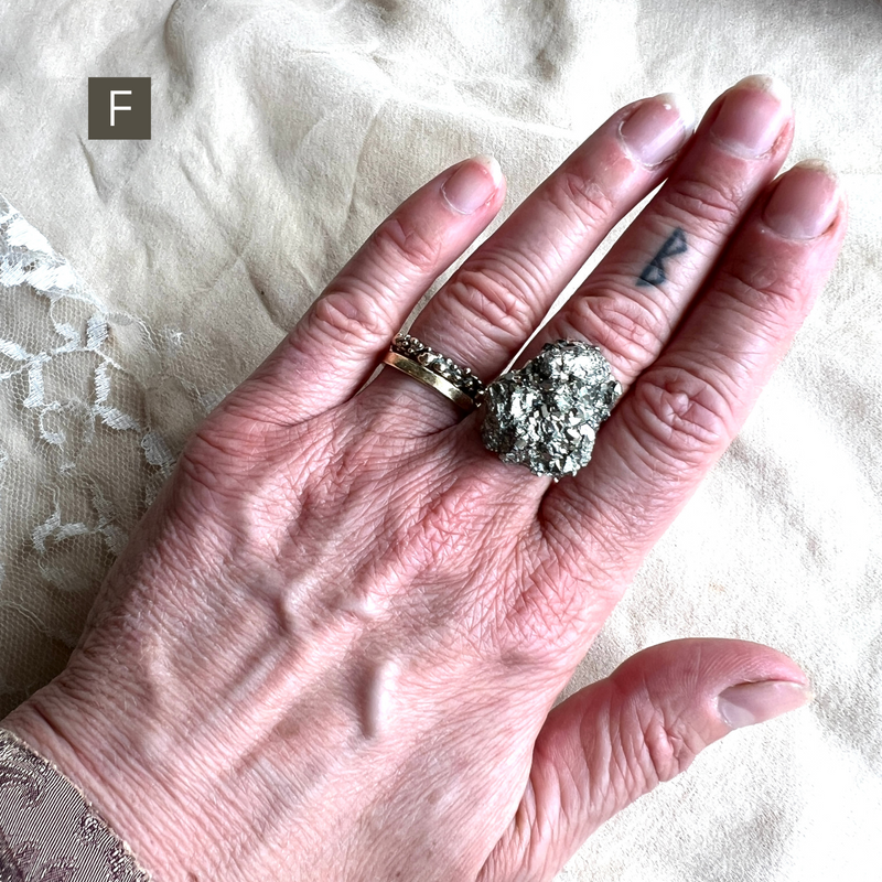 Pyrite Ring - One of a Kind Bespoke Statement