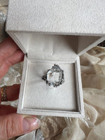 Herkimer Diamond Band Ring - One of a Kind